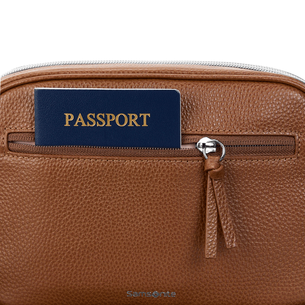 SAMSONITE MOBILE SOLUTION 2 LEATHER RFID CROSSBODY