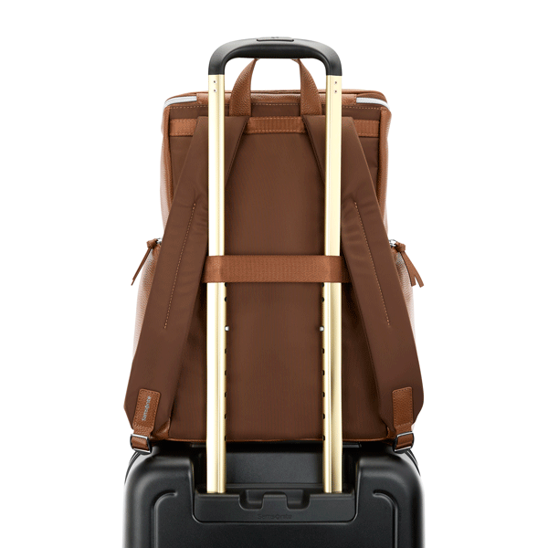 SAMSONITE MOBILE SOLUTION 2 LEATHER DELUXE BACKPACK