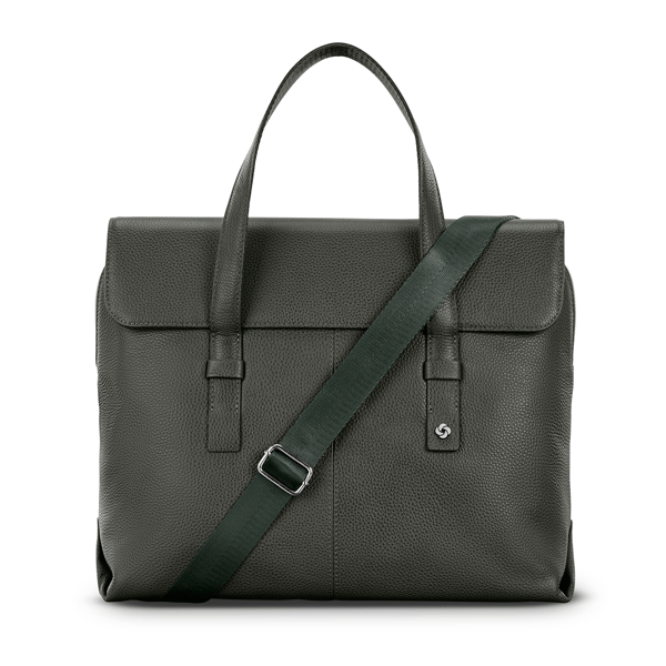 SAMSONITE MOBILE SOLUTION 2 LEATHER CONVERTIBLE BRIEF